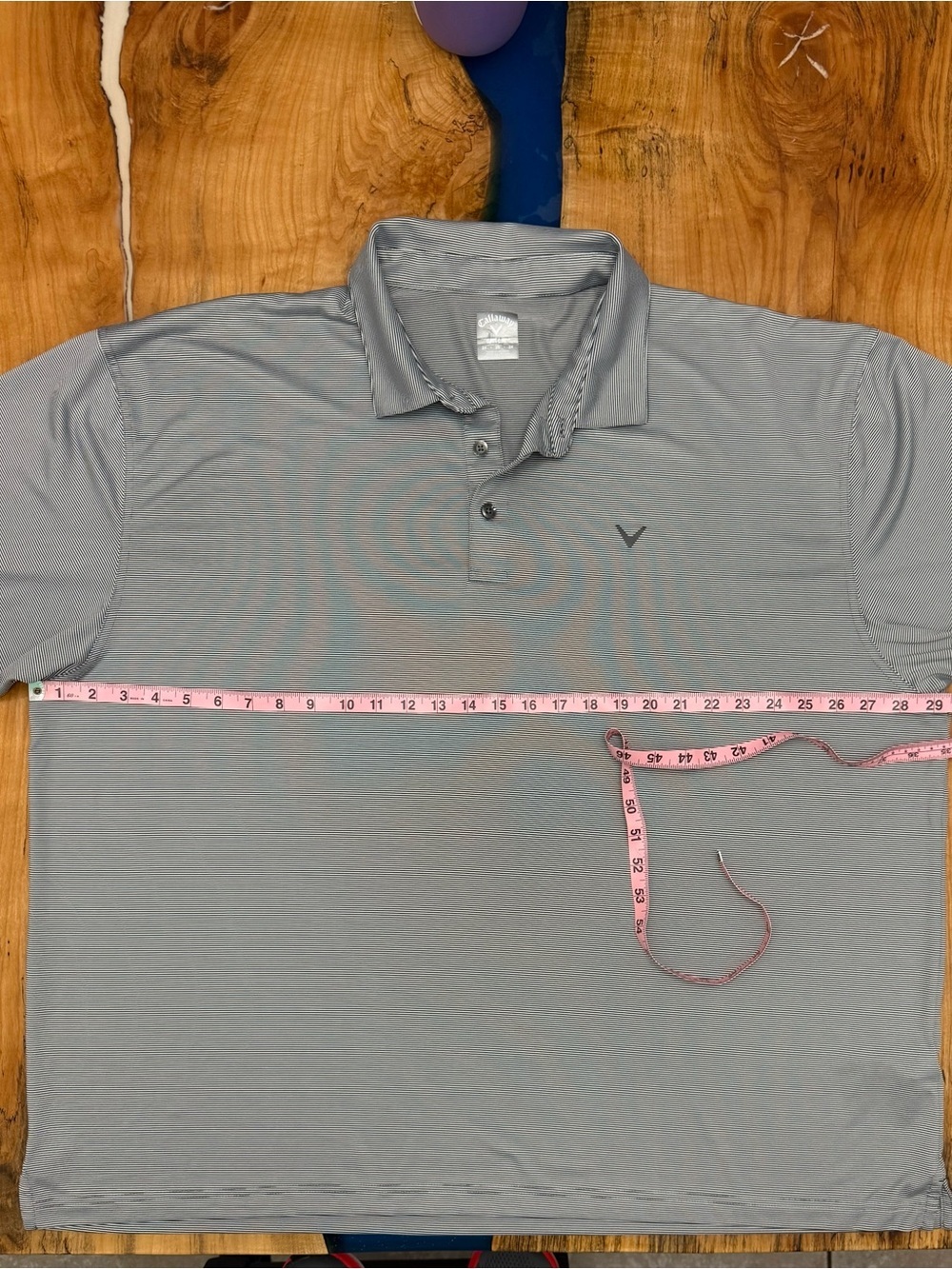 Callaway Opti Dri Golf Polo Shirt Men’s 3XL Gray Black Micro Stripe Performance - Picture 2 of 8